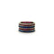 Bague Bague alliance éternité en or blanc 14K et rubis synthétiques 58 Facettes