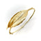Bracelet Bracelet jonc feuille rétro en or jaune 14K 58 Facettes