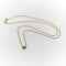 Collier Collier - Diamant taille émeraude en or 14K 58 Facettes A2004E