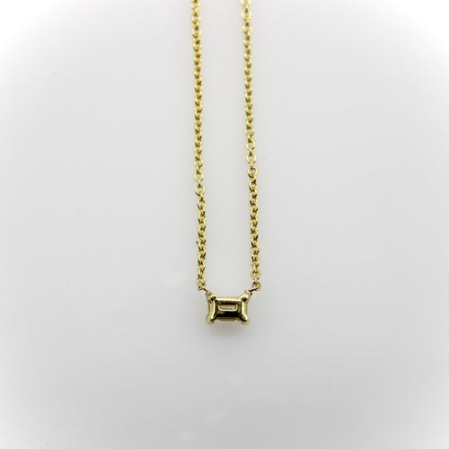 Collier Collier - Diamant taille émeraude en or 14K 58 Facettes A2004E