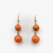Boucles d'oreilles Boucles d’oreilles pendantes victoriennes en or 18K et corail 58 Facettes
