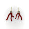 Boucles d'oreilles Boucles d'oreilles - Corail branchage et diamants en or 18K 58 Facettes
