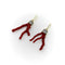 Boucles d'oreilles Boucles d'oreilles - Corail branchage et diamants en or 18K 58 Facettes