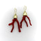 Boucles d'oreilles Boucles d'oreilles - Corail branchage et diamants en or 18K 58 Facettes