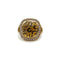 Bague Pauly - Bague cabochon citrine et halo de diamants en or 14K 58 Facettes