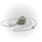Collier Collier pendentif goutte en cristal de roche et diamants en or blanc 18k 58 Facettes A10028
