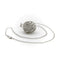 Collier Collier pendentif goutte en cristal de roche et diamants en or blanc 18k 58 Facettes A10028