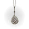 Collier Collier pendentif goutte en or blanc 18K, diamants et cristal de roche 58 Facettes A10029