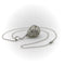 Collier Collier pendentif goutte en or blanc 18K, diamants et cristal de roche 58 Facettes A10029