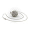 Collier Collier pendentif goutte en or blanc 18K, diamants et cristal de roche 58 Facettes A10029