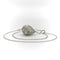 Collier Collier pendentif goutte en or blanc 18K, diamants et cristal de roche 58 Facettes A10029