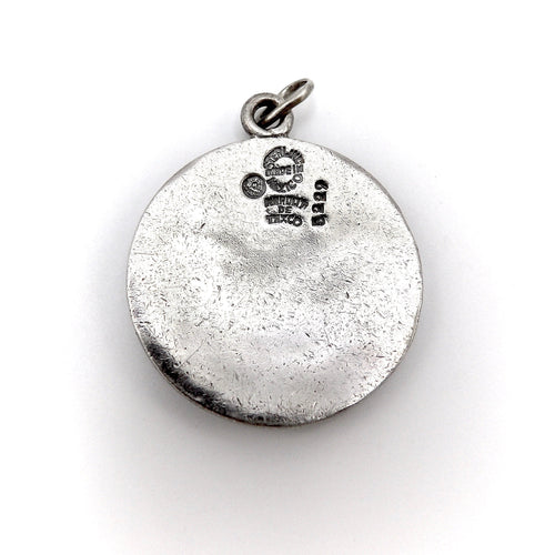 Pendentif Margot de Taxco - Pendentif médaillon zodiaque Gémeaux en argent sterling 58 Facettes