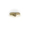 Bague 54 Bague clou porte-bonheur gravée à la main en or jaune 14k avec diamants 58 Facettes