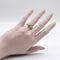 Bague 54 Bague clou porte-bonheur gravée à la main en or jaune 14k avec diamants 58 Facettes