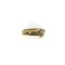 Bague 54 Bague clou porte-bonheur gravée à la main en or jaune 14k avec diamants 58 Facettes