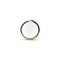Bague 54 Bague clou porte-bonheur gravée à la main en or jaune 14k avec diamants 58 Facettes