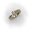 Bague 54 L. Fritzsche and Co. - Bague clou porte-bonheur en or blanc 14k et diamants 58 Facettes