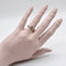 Bague 54 L. Fritzsche and Co. - Bague clou porte-bonheur en or blanc 14k et diamants 58 Facettes