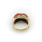 Bague 56 Bague moderniste en or 14K, corail et diamants 58 Facettes A1000D