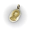 Pendentif Art déco français - Pendentif Vierge Marie en or 18 carats bicolore 58 Facettes A10032