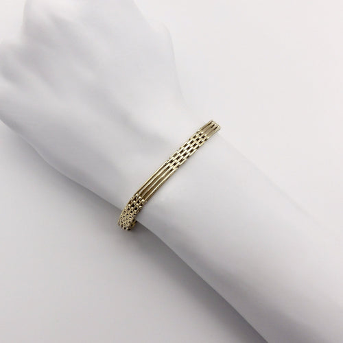 Bracelet Bracelet de style gate vintage en or jaune 14K italien 58 Facettes
