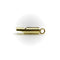 Sifflet signature en or 18k avec ligne de diamants et perle 58 Facettes A2003S