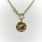 Pendentif 14K - Pendentif charm médaillon en or jaune, vautour Nekhbet 58 Facettes