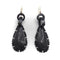 Boucles d'oreilles Boucles d’oreilles victoriennes - Pendantes en jais de Whitby et or 14K 58 Facettes