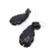 Boucles d'oreilles Boucles d’oreilles victoriennes - Pendantes en jais de Whitby et or 14K 58 Facettes