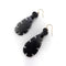 Boucles d'oreilles Boucles d’oreilles victoriennes - Pendantes en jais de Whitby et or 14K 58 Facettes