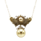Collier Collier pendentif revival étrusque en or jaune et or rose 14 carats 58 Facettes