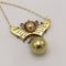 Collier Collier pendentif revival étrusque en or jaune et or rose 14 carats 58 Facettes