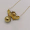 Collier Collier pendentif revival étrusque en or jaune et or rose 14 carats 58 Facettes