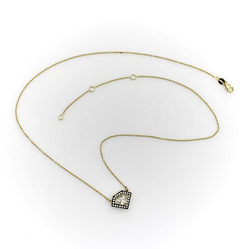 Pendentif Signature Collection - Pendentif bouclier en or 18k et diamants 58 Facettes A1001Z