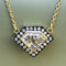 Pendentif Signature Collection - Pendentif bouclier en or 18k et diamants 58 Facettes A1001Z