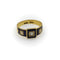 Bague Bague trilogie victorienne - Or 18 ct et diamants, émail bleu 58 Facettes