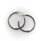 Boucles d'oreilles Boucles d’oreilles créoles en or blanc 18k et diamants noirs et blancs 58 Facettes A10020