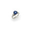 Bague 48 Bague Art déco en or blanc 14K avec saphir naturel 58 Facettes
