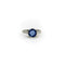 Bague 48 Bague Art déco en or blanc 14K avec saphir naturel 58 Facettes