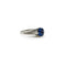 Bague 48 Bague Art déco en or blanc 14K avec saphir naturel 58 Facettes