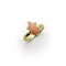 Bague 50 Bague victorienne - Cabochon de corail rose et diamants en or 14 carats 58 Facettes