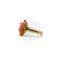 Bague 50 Bague victorienne - Cabochon de corail rose et diamants en or 14 carats 58 Facettes
