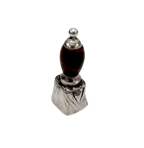 Sceau ancien - Cachet intaille en argent sterling et agate noire 58 Facettes