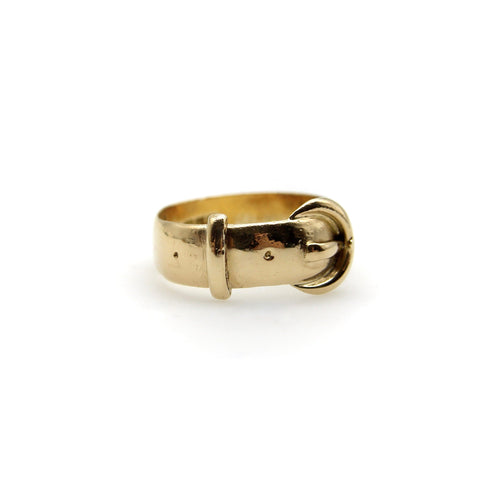 Bague 56 Bague boucle édouardienne en or 18 carats 58 Facettes