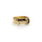 Bague 56 Bague boucle édouardienne en or 18 carats 58 Facettes