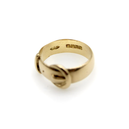 Bague 56 Bague boucle édouardienne en or 18 carats 58 Facettes