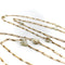 Collier Édouardien - Long collier chaîne en or 14K et perles naturelles du Mississippi 58 Facettes