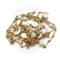 Collier Édouardien - Long collier chaîne en or 14K et perles naturelles du Mississippi 58 Facettes