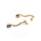 Boucles d'oreilles Boucles d'oreilles pendantes vintage - Or 14K, saphirs et diamants 58 Facettes