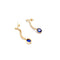Boucles d'oreilles Boucles d'oreilles pendantes vintage - Or 14K, saphirs et diamants 58 Facettes